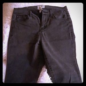 Faded black jeans
